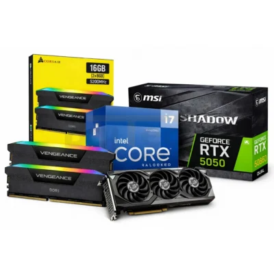 COMBO Ram Corsair 16GB (2X8GB de 5200)+ Intel i7-12700KF+MSI GeForce RTX5050 Shadow