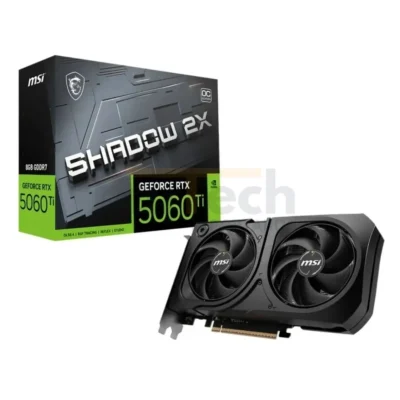 Placa de Video MSI GeForce RTX5060TI Shadow 2X OC Plus 8GB GDDR7 PCI-Express